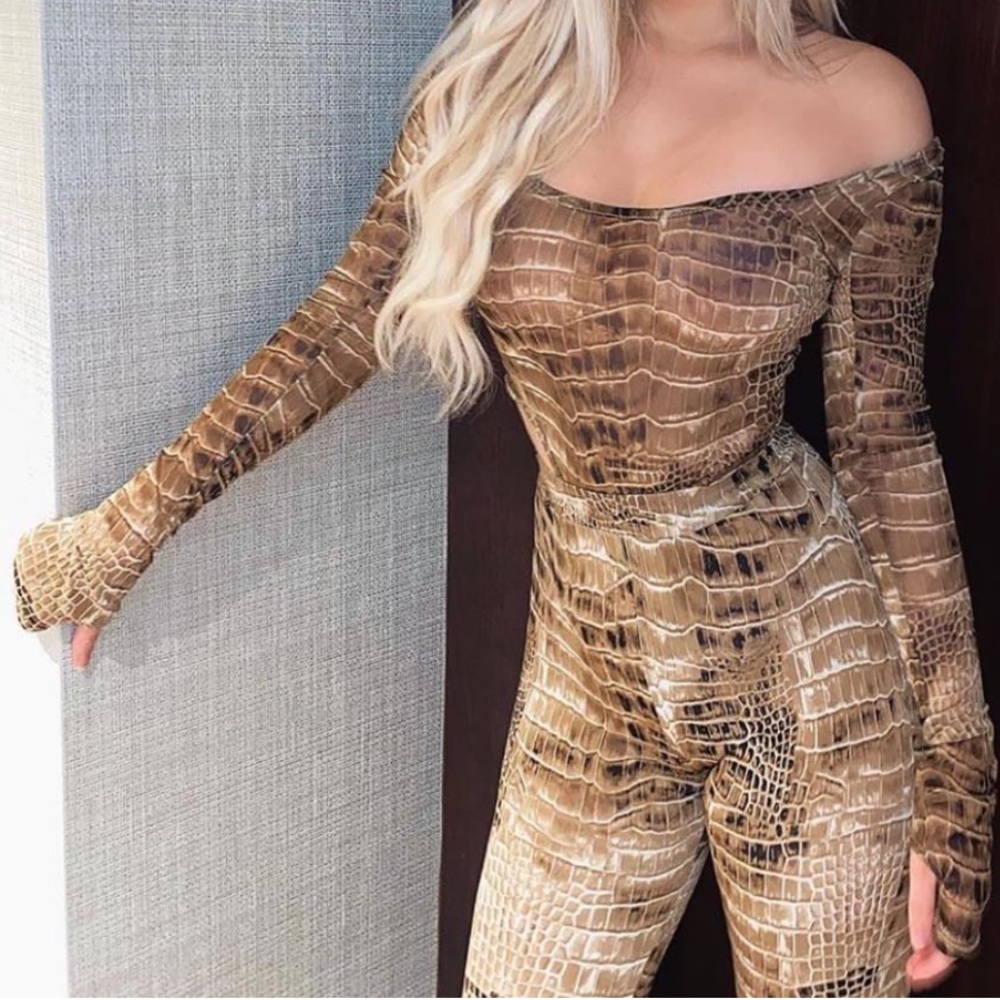 Fashion Nova Cold Hearted Pant Set Size XS